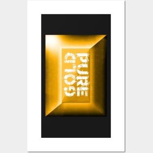 Pure Solid Gold Price Investments Posters and Art